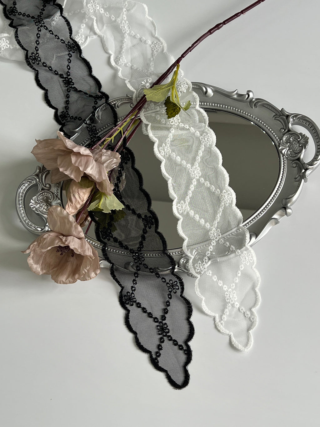 Lattice Embroidered Headband