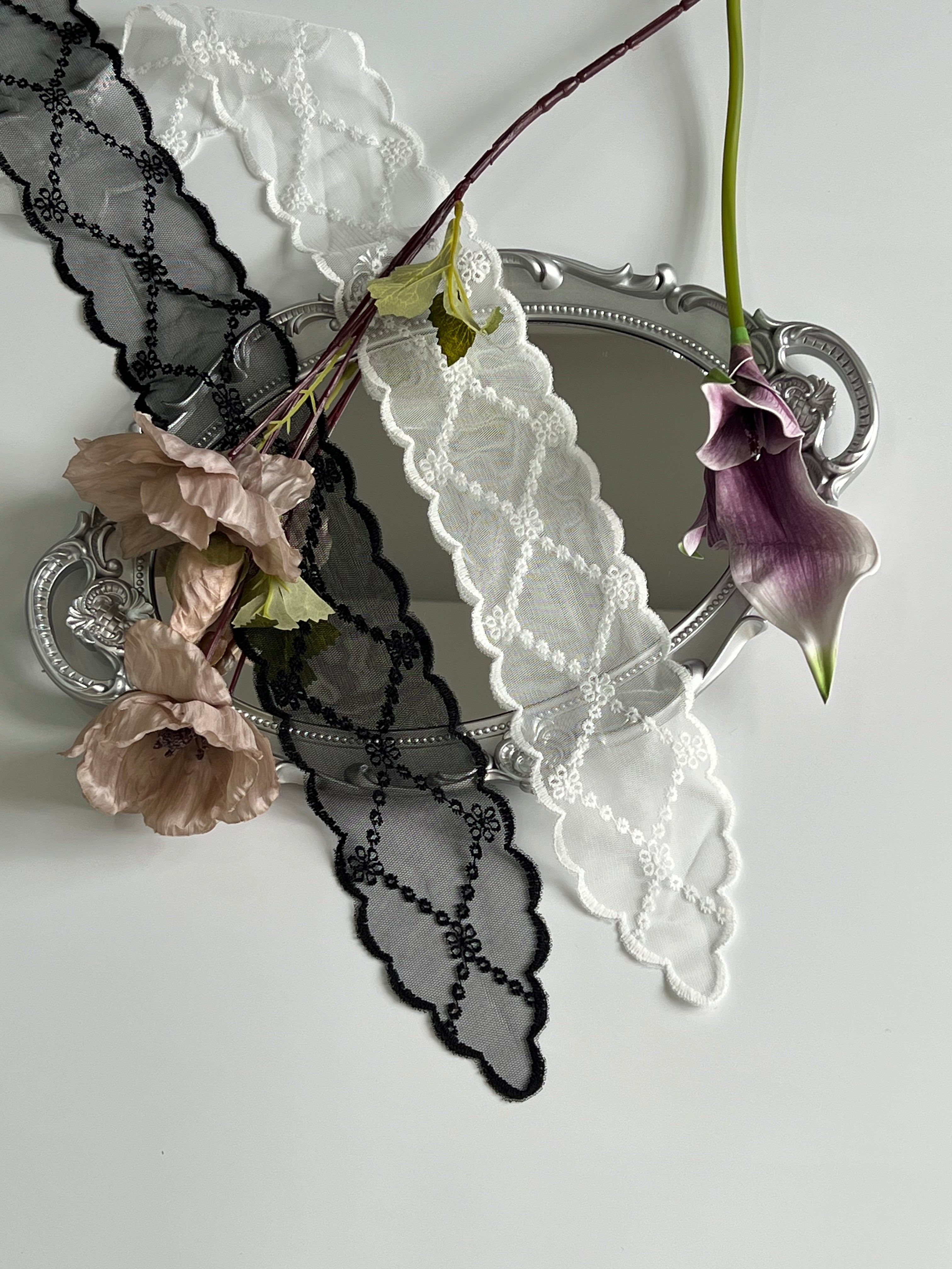 Lattice Embroidered Headband